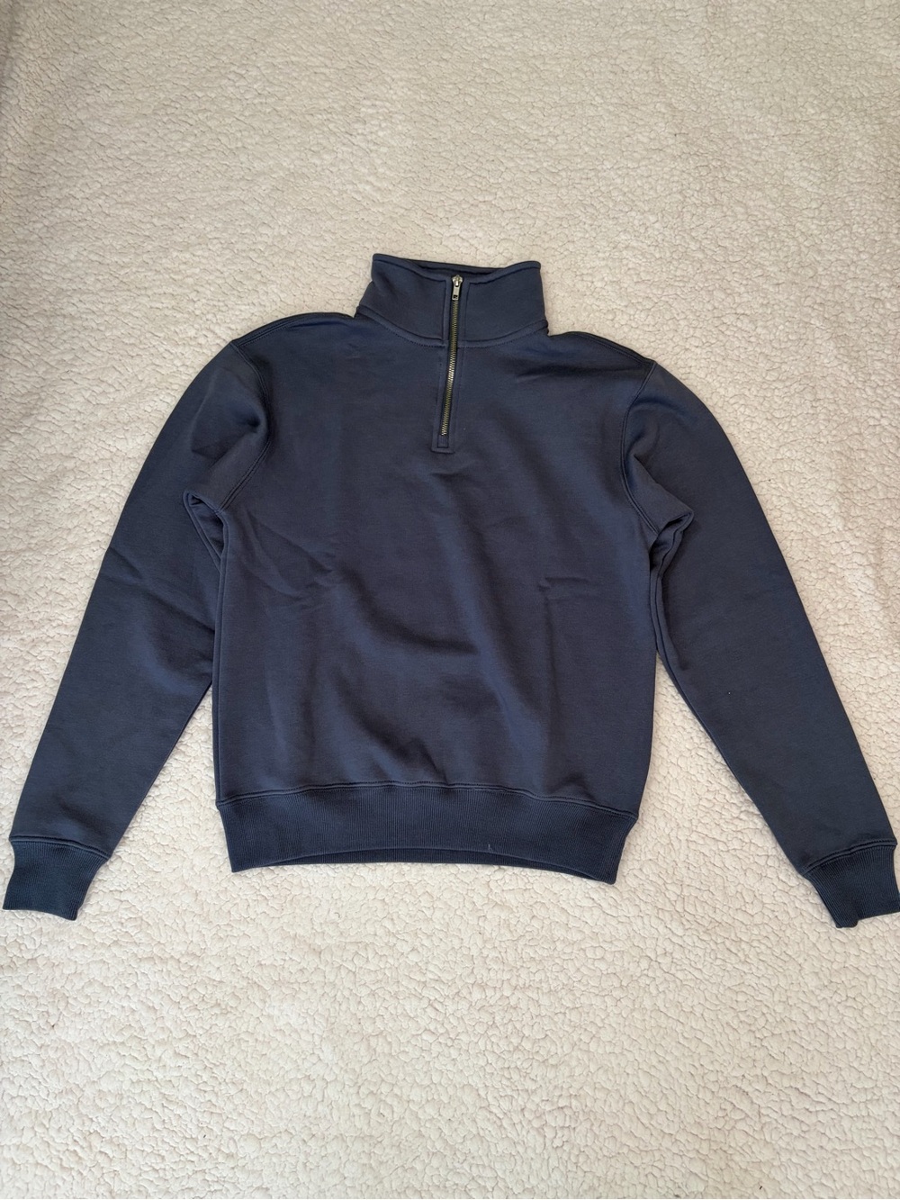 Tilly's Women Quarter-Zip Pullover Sweatshirt - Navy Blue Size XSmall
